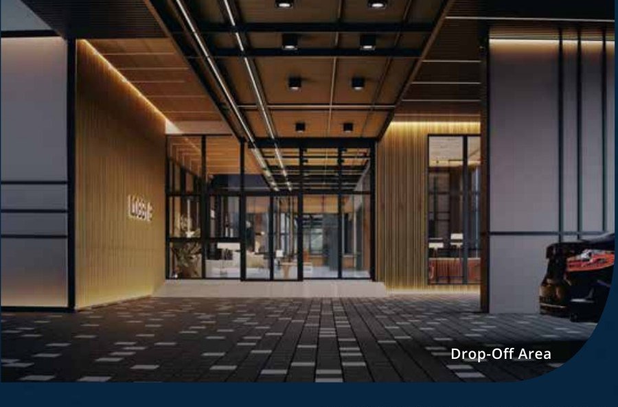 Levia Residence arrival drop-off area, artist's impression