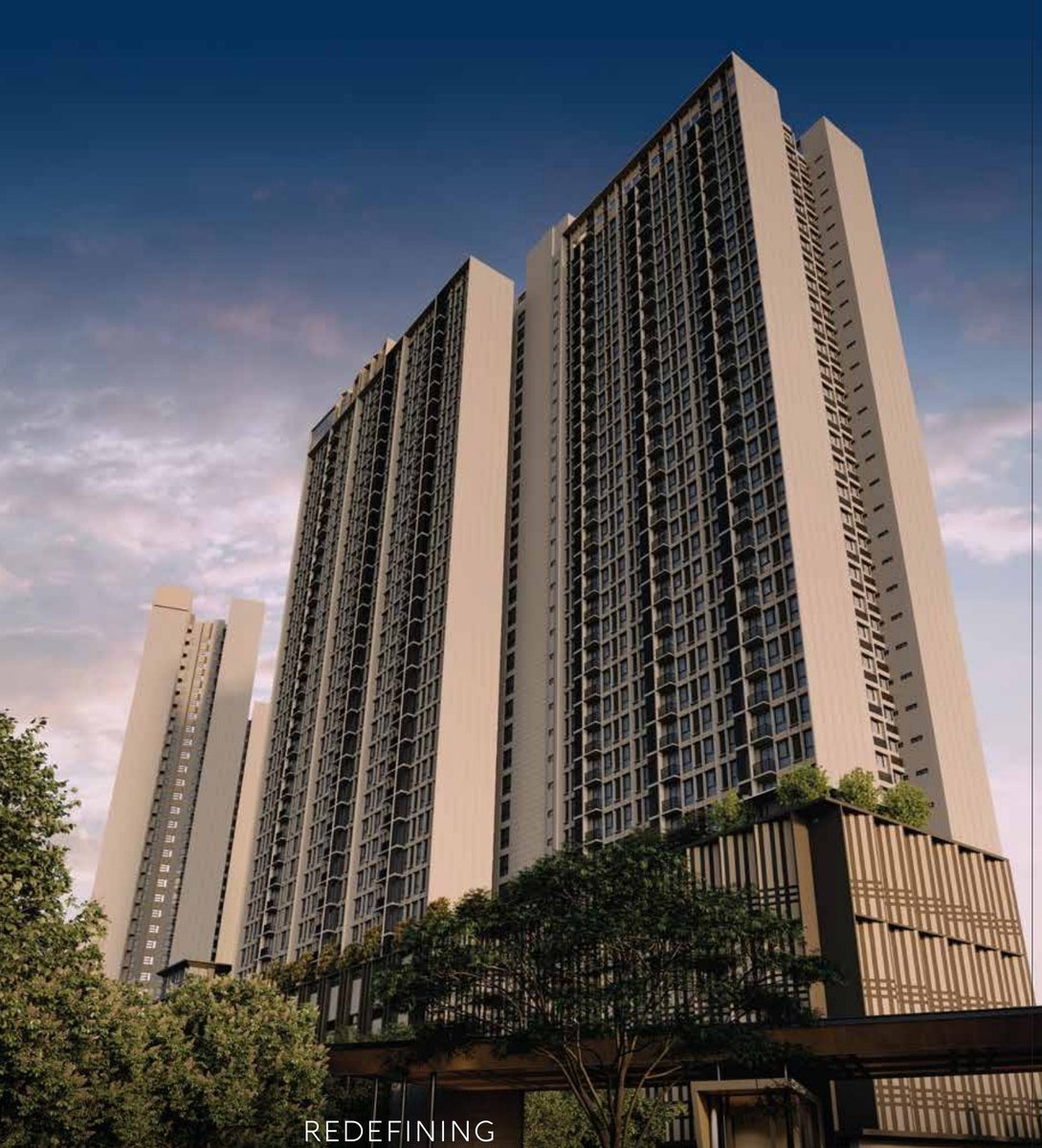 Levia Residence Cheras — twin residential towers with landscaped podium, artist's impression